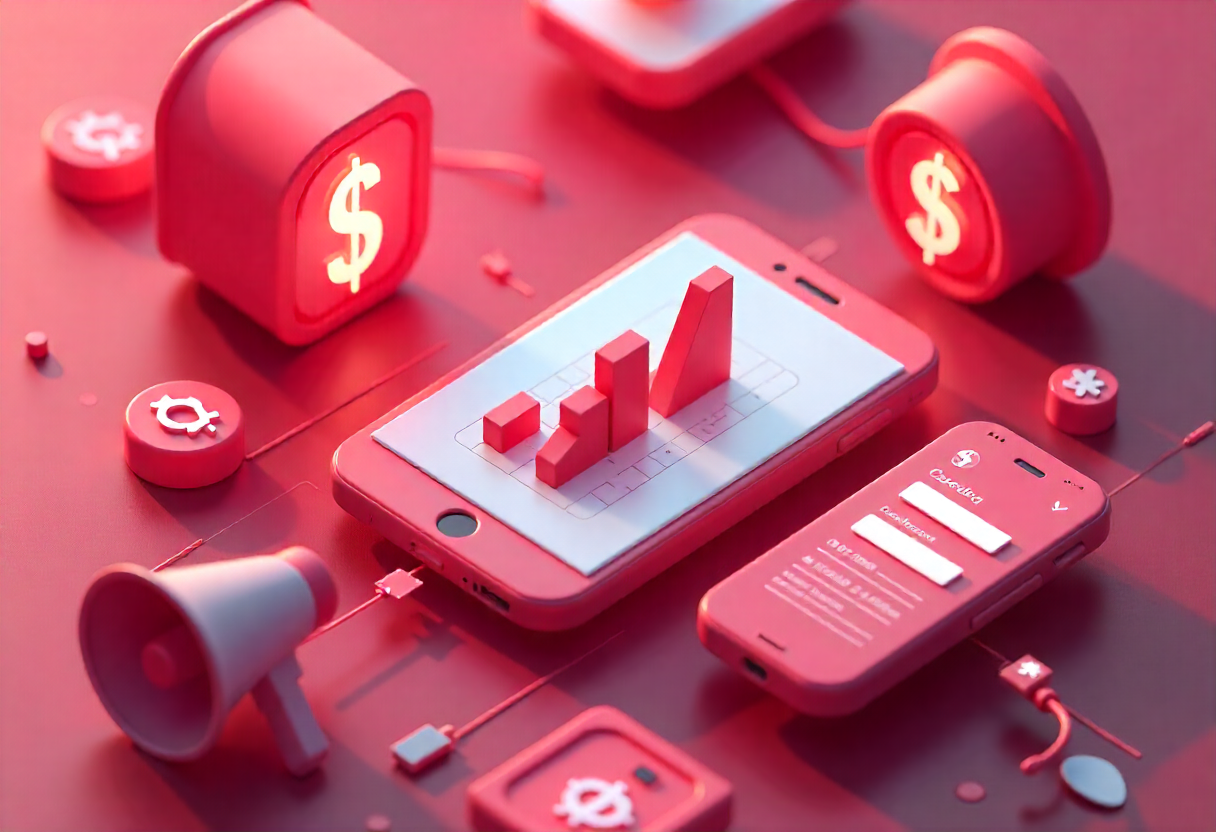 Paid Marketing service illustration